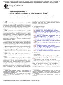 ASTM F1717 ASTM F1717