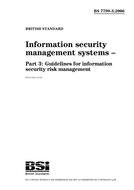 BS 7799-3:2006 BS 7799-3:2006