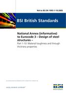 BS NA TO EN 1993-1-10 BS NA TO EN 1993-1-10