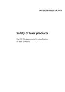 BS PD IEC/TR 60825-13 BS PD IEC/TR 60825-13