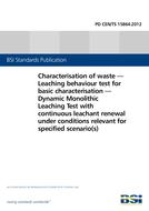 BS PD CEN/TS 15864:2012 BS PD CEN/TS 15864:2012