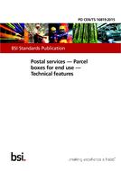 BS PD CEN/TS 16819 BS PD CEN/TS 16819