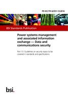 BS PD IEC/TR 62351-13 BS PD IEC/TR 62351-13