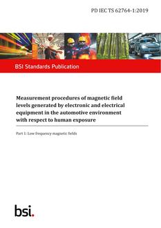 BS PD IEC TS 62764-1 BS PD IEC TS 62764-1