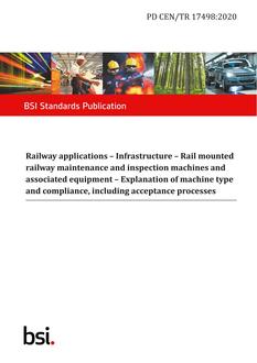 BS PD CEN/TR 17498 BS PD CEN/TR 17498