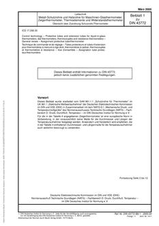 DIN 43772 Supplement 1