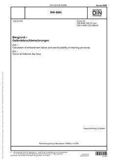 DIN 4084 DIN 4084