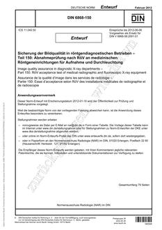 DIN 6868-150 - DRAFT