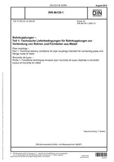 DIN 86128-1 DIN 86128-1