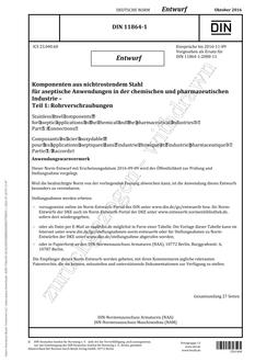DIN 11864-1 - DRAFT