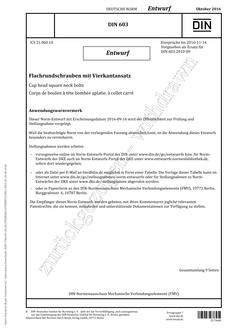 DIN 603 – DRAFT DIN 603 - DRAFT