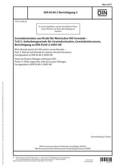 DIN 8140-2 Corrigendum 1 DIN 8140-2 Corrigendum 1