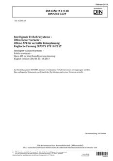 DIN CEN/TS 17118 DIN CEN/TS 17118