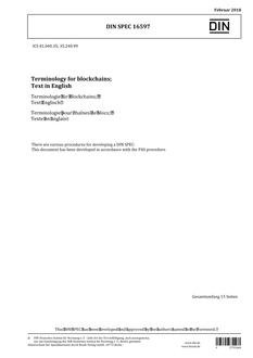 DIN SPEC 16597 DIN SPEC 16597