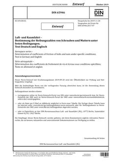 DIN 65946 – DRAFT DIN 65946 - DRAFT