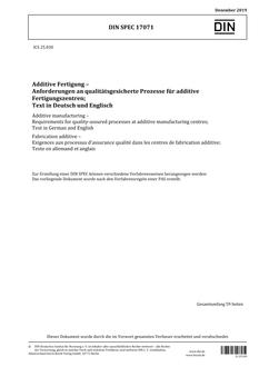 DIN SPEC 17071 DIN SPEC 17071