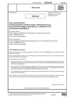DIN 65545 - DRAFT