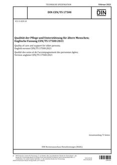 DIN CEN/TS 17500 DIN CEN/TS 17500