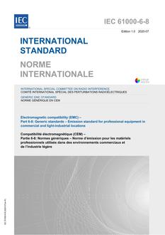 IEC 61000-6-8 Ed. 1.0 b IEC 61000-6-8 Ed. 1.0 b