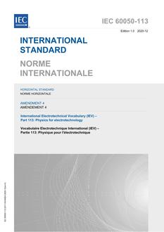 IEC 60050-113 Amd.4 Ed. 1.0 b:2020 IEC 60050-113 Amd.4 Ed. 1.0 b:2020