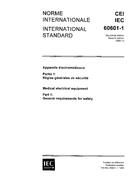 IEC 60601-1 Ed. 2.0 b:1988 IEC 60601-1 Ed. 2.0 b:1988