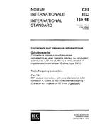 IEC 60169-15 Ed. 1.0 b IEC 60169-15 Ed. 1.0 b