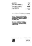 IEC 61689 Ed. 1.0 b:1996 IEC 61689 Ed. 1.0 b:1996