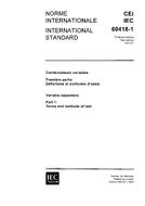 IEC 60418-1 Ed. 1.0 b IEC 60418-1 Ed. 1.0 b