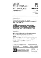 IEC 60444-1 Amd.1 Ed. 2.0 b:1999
