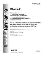 IEEE 802.15.1 IEEE 802.15.1