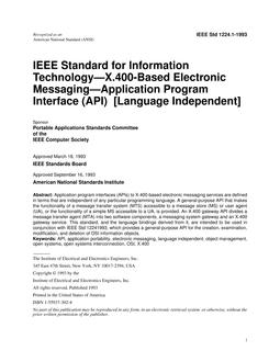 IEEE 1224.1 IEEE 1224.1