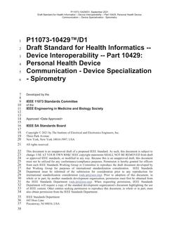 IEEE P11073-10429 IEEE P11073-10429