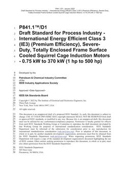 IEEE P841.1 IEEE P841.1