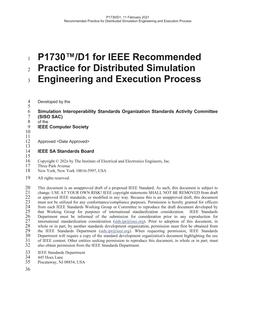 IEEE P1730 IEEE P1730