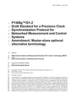 IEEE P1588g IEEE P1588g