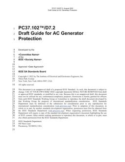 IEEE PC37.102 IEEE PC37.102
