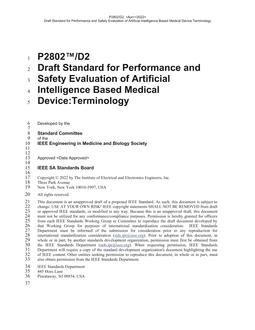 IEEE P2802 IEEE P2802