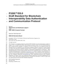 IEEE P3205 IEEE P3205