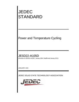 JEDEC JESD22-A105D JEDEC JESD22-A105D