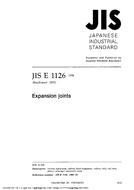 JIS E 1126 JIS E 1126