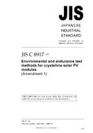 JIS C 8917:1998/AMENDMENT 1:2005