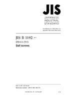 JIS B 1192 JIS B 1192