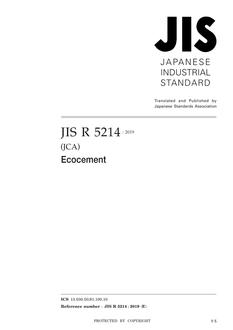 JIS R 5214 JIS R 5214