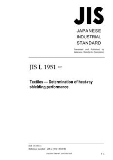 JIS L 1951 JIS L 1951