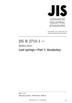 JIS B 2710-1 JIS B 2710-1