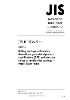 JIS B 1536-5 JIS B 1536-5