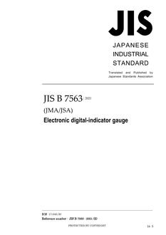 JIS B 7563 JIS B 7563