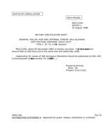MIL MS21220D Notice 1 - Cancellation