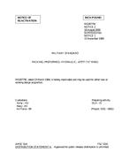 MIL MS28775E Notice 2 - Reactivation