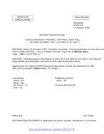 MIL MS3320N Notice 2 - Cancellation